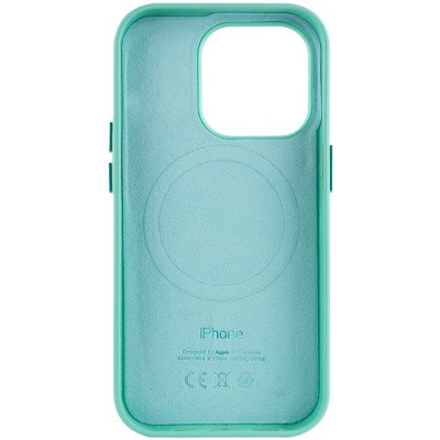 Шкіряний чохол Leather Case (AA Plus) with MagSafe для Apple iPhone 13 Pro Max (6.7") Ice Шкіряний чохол Leather Case (AA Plus) with MagSafe для Apple iPhone 13 Pro Max (6.7") Ice