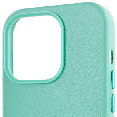 Шкіряний чохол Leather Case (AA Plus) with MagSafe для Apple iPhone 13 Pro Max (6.7") Ice Шкіряний чохол Leather Case (AA Plus) with MagSafe для Apple iPhone 13 Pro Max (6.7") Ice