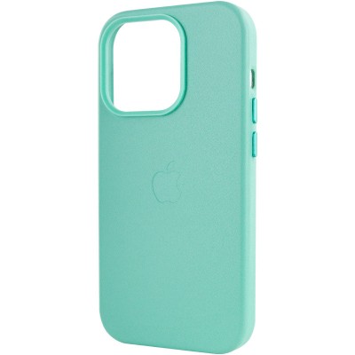 Шкіряний чохол Leather Case (AA Plus) with MagSafe для Apple iPhone 13 Pro Max (6.7") Ice Шкіряний чохол Leather Case (AA Plus) with MagSafe для Apple iPhone 13 Pro Max (6.7") Ice