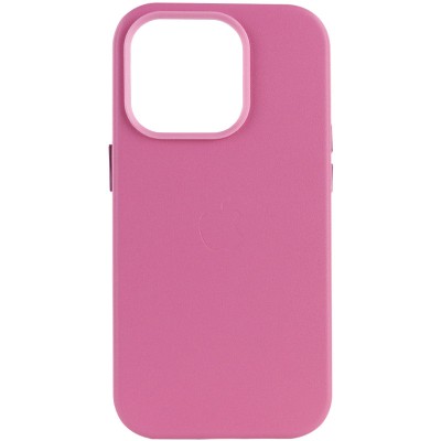 Шкіряний чохол Leather Case (AA Plus) with MagSafe для Apple iPhone 13 Pro Max (6.7") Pollen