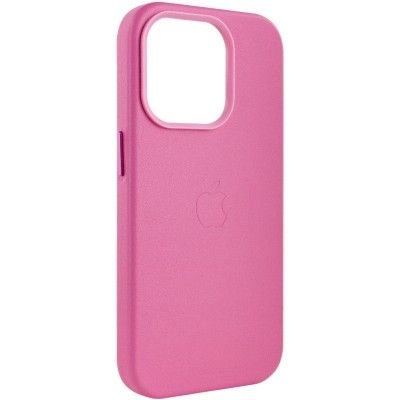 Шкіряний чохол Leather Case (AA Plus) with MagSafe для Apple iPhone 13 Pro Max (6.7") Pollen