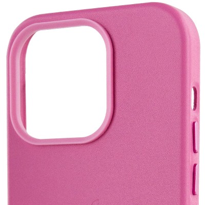 Шкіряний чохол Leather Case (AA Plus) with MagSafe для Apple iPhone 13 Pro Max (6.7") Pollen
