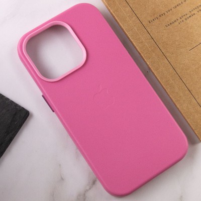 Шкіряний чохол Leather Case (AA Plus) with MagSafe для Apple iPhone 13 Pro Max (6.7") Pollen