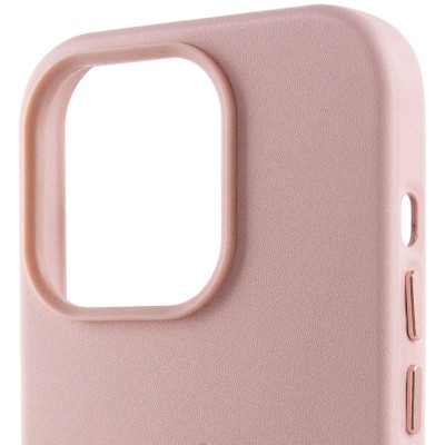 Шкіряний чохол Leather Case (AA Plus) with MagSafe для Apple iPhone 13 Pro Max (6.7") Sand Pink