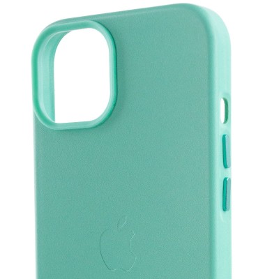 Шкіряний чохол Leather Case (AA Plus) with MagSafe для Apple iPhone 14 (6.1") Ice Шкіряний чохол Leather Case (AA Plus) with MagSafe для Apple iPhone 14 (6.1") Ice