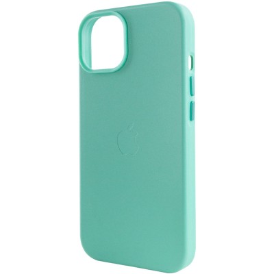 Шкіряний чохол Leather Case (AA Plus) with MagSafe для Apple iPhone 14 (6.1") Ice Шкіряний чохол Leather Case (AA Plus) with MagSafe для Apple iPhone 14 (6.1") Ice