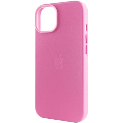 Шкіряний чохол Leather Case (AA Plus) with MagSafe для Apple iPhone 14 (6.1") Pollen Шкіряний чохол Leather Case (AA Plus) with MagSafe для Apple iPhone 14 (6.1") Pollen