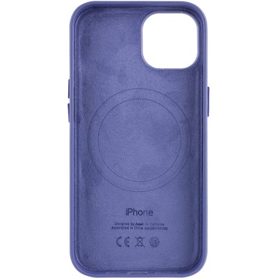 Шкіряний чохол Leather Case (AA Plus) with MagSafe для Apple iPhone 14 (6.1") Wisteria Шкіряний чохол Leather Case (AA Plus) with MagSafe для Apple iPhone 14 (6.1") Wisteria