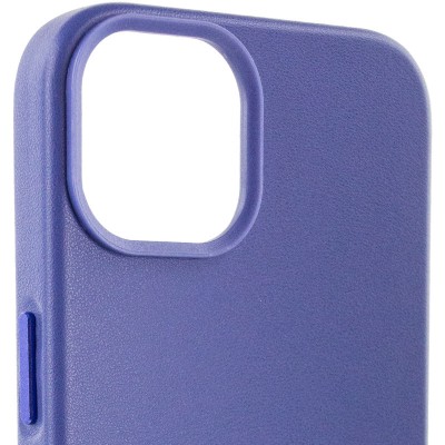 Шкіряний чохол Leather Case (AA Plus) with MagSafe для Apple iPhone 14 (6.1") Wisteria Шкіряний чохол Leather Case (AA Plus) with MagSafe для Apple iPhone 14 (6.1") Wisteria