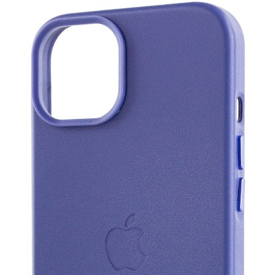 Шкіряний чохол Leather Case (AA Plus) with MagSafe для Apple iPhone 14 (6.1") Wisteria Шкіряний чохол Leather Case (AA Plus) with MagSafe для Apple iPhone 14 (6.1") Wisteria