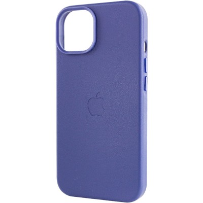 Шкіряний чохол Leather Case (AA Plus) with MagSafe для Apple iPhone 14 (6.1") Wisteria Шкіряний чохол Leather Case (AA Plus) with MagSafe для Apple iPhone 14 (6.1") Wisteria