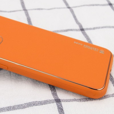 Шкіряний чохол Xshield для Apple iPhone 14 (6.1") Помаранчевий / Apricot
