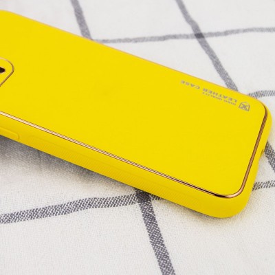 Шкіряний чохол Xshield для Apple iPhone 14 Plus (6.7") Жовтий / Yellow