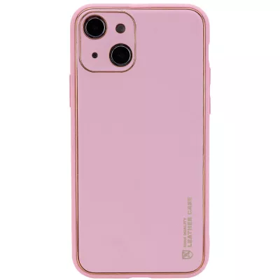 Шкіряний чохол Xshield для Apple iPhone 14 Plus (6.7") Рожевий / Pink