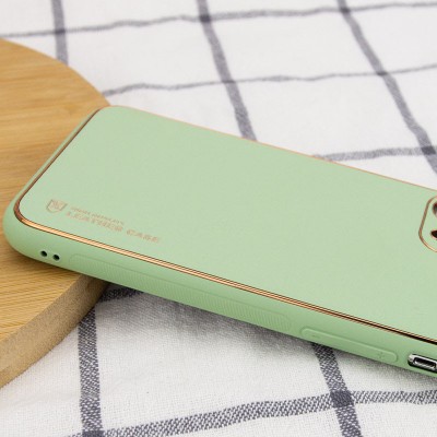 Шкіряний чохол Xshield для Apple iPhone 14 Pro Max (6.7") Зелений / Pistachio
