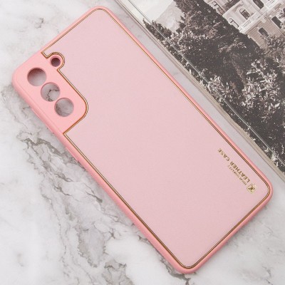 Шкіряний чохол Xshield для Samsung Galaxy S21 FE Рожевий / Pink