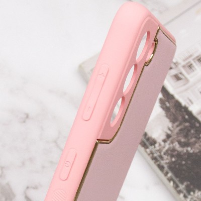 Шкіряний чохол Xshield для Samsung Galaxy S21 FE Рожевий / Pink