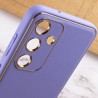 Шкіряний чохол Xshield для Samsung Galaxy S23 FE Бузковий / Dasheen