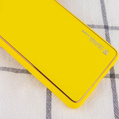 Шкіряний чохол Xshield для Samsung Galaxy S23 FE Жовтий / Yellow