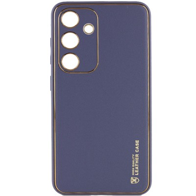 Шкіряний чохол Xshield для Samsung Galaxy S23 FE Сірий / Lavender Gray