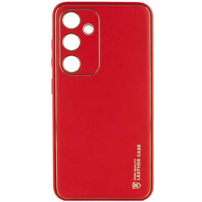 Шкіряний чохол Xshield для Samsung Galaxy S23 FE Червоний / Red