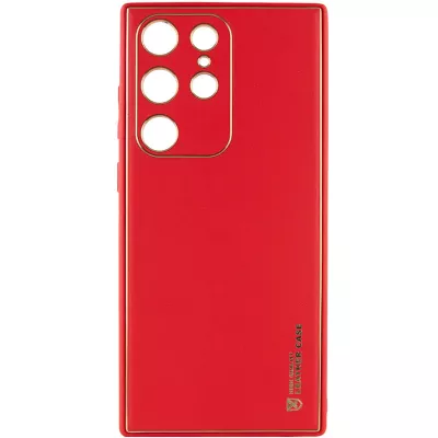 Шкіряний чохол Xshield для Samsung Galaxy S23 Ultra Червоний / Red