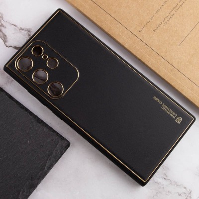 Шкіряний чохол Xshield для Samsung Galaxy S24 Ultra Чорний / Black
