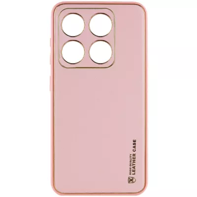 Шкіряний чохол Xshield для Xiaomi 14 Pro Рожевий / Pink