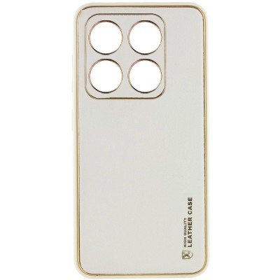Шкіряний чохол Xshield для Xiaomi 14 Білий / White