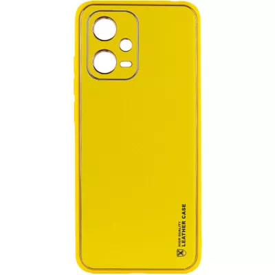 Шкіряний чохол Xshield для Xiaomi Poco X5 5G / Redmi Note 12 5G Жовтий / Yellow