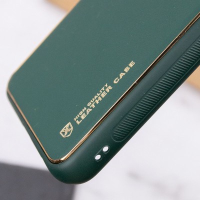 Шкіряний чохол Xshield для Xiaomi Redmi 10 Зелений / Army green