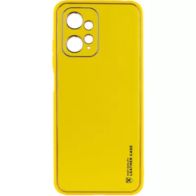 Шкіряний чохол Xshield для Xiaomi Redmi Note 12 4G Жовтий / Yellow