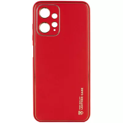 Шкіряний чохол Xshield для Xiaomi Redmi Note 12 4G Червоний / Red