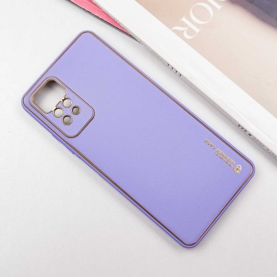 Шкіряний чохол Xshield для Xiaomi Redmi Note 12 Pro 4G Бузковий / Dasheen