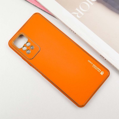 Шкіряний чохол Xshield для Xiaomi Redmi Note 12 Pro 4G Помаранчевий / Apricot