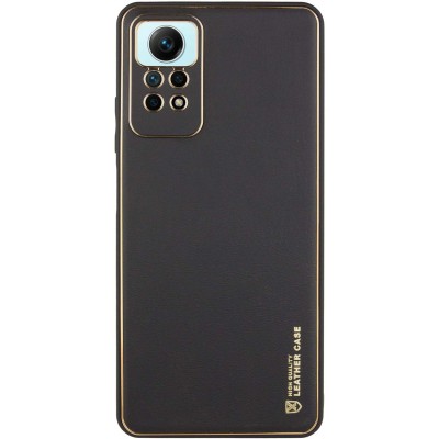 Шкіряний чохол Xshield для Xiaomi Redmi Note 12 Pro 4G Чорний / Black