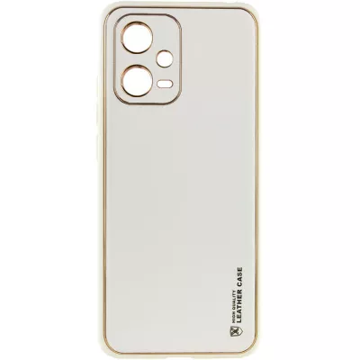 Шкіряний чохол Xshield для Xiaomi Redmi Note 12 Pro 5G Білий / White