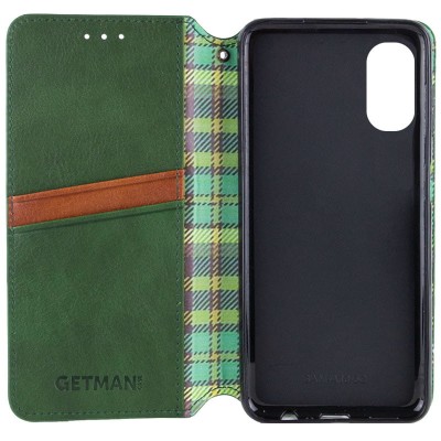Шкіряний чохол книжка GETMAN Cubic (PU) для Oppo A38 / A18 Зелений