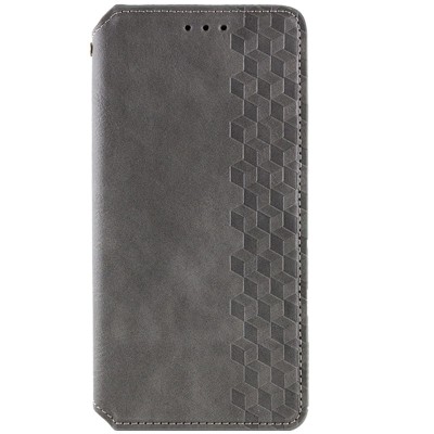 Шкіряний чохол книжка GETMAN Cubic (PU) для Oppo A38 / A18 Сірий