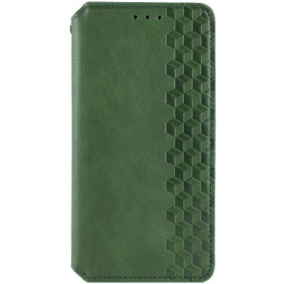 Шкіряний чохол книжка GETMAN Cubic (PU) для Oppo A58 4G Зелений