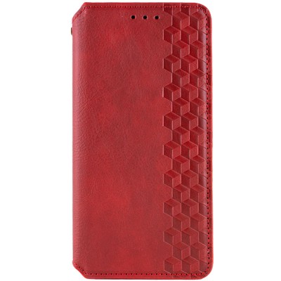 Шкіряний чохол книжка GETMAN Cubic (PU) для Oppo A98 Червоний