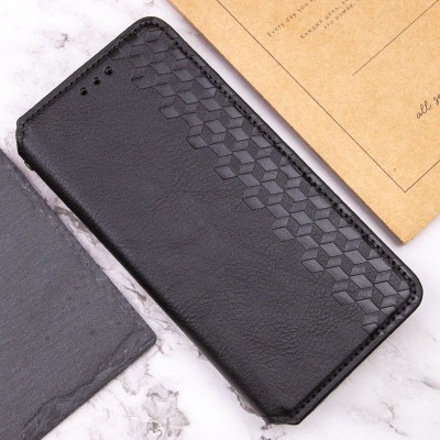 Шкіряний чохол книжка GETMAN Cubic (PU) для Oppo A98 Чорний