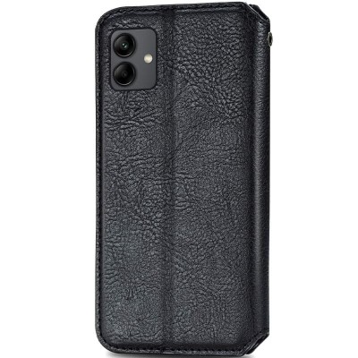 Шкіряний чохол книжка GETMAN Cubic (PU) для Samsung Galaxy A05 Чорний Шкіряний чохол книжка GETMAN Cubic (PU) для Samsung Galaxy A05 Чорний