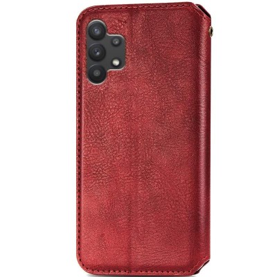 Шкіряний чохол книжка GETMAN Cubic (PU) для Samsung Galaxy A32 4G Червоний