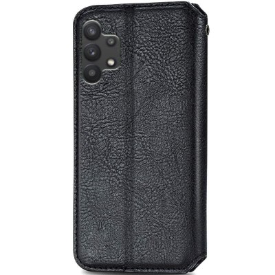 Шкіряний чохол книжка GETMAN Cubic (PU) для Samsung Galaxy A32 4G Чорний