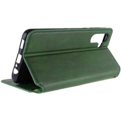 Шкіряний чохол книжка GETMAN Cubic (PU) для Samsung Galaxy M14 5G Зелений Шкіряний чохол книжка GETMAN Cubic (PU) для Samsung Galaxy M14 5G Зелений
