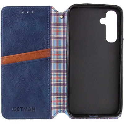 Шкіряний чохол книжка GETMAN Cubic (PU) для Samsung Galaxy M34 5G Синій