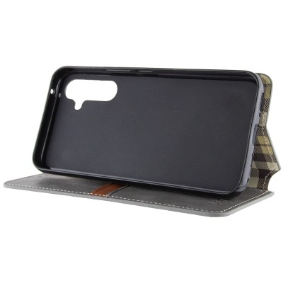 Шкіряний чохол книжка GETMAN Cubic (PU) для Samsung Galaxy M34 5G Сірий Шкіряний чохол книжка GETMAN Cubic (PU) для Samsung Galaxy M34 5G Сірий