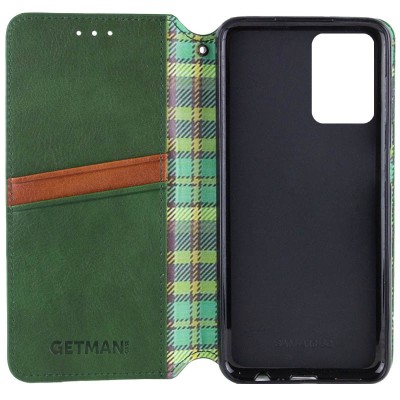 Шкіряний чохол книжка GETMAN Cubic (PU) для Samsung Galaxy S23 FE Зелений