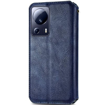 Шкіряний чохол книжка GETMAN Cubic (PU) для Xiaomi 13 Lite Синій